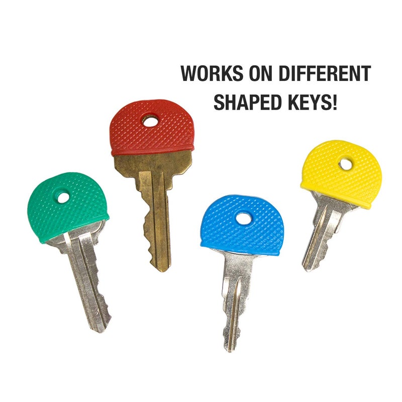 Lucky Line Medium Key Identifier Caps, Standard Size, Assorted Colors, 200 Pack (16500) - Image 4